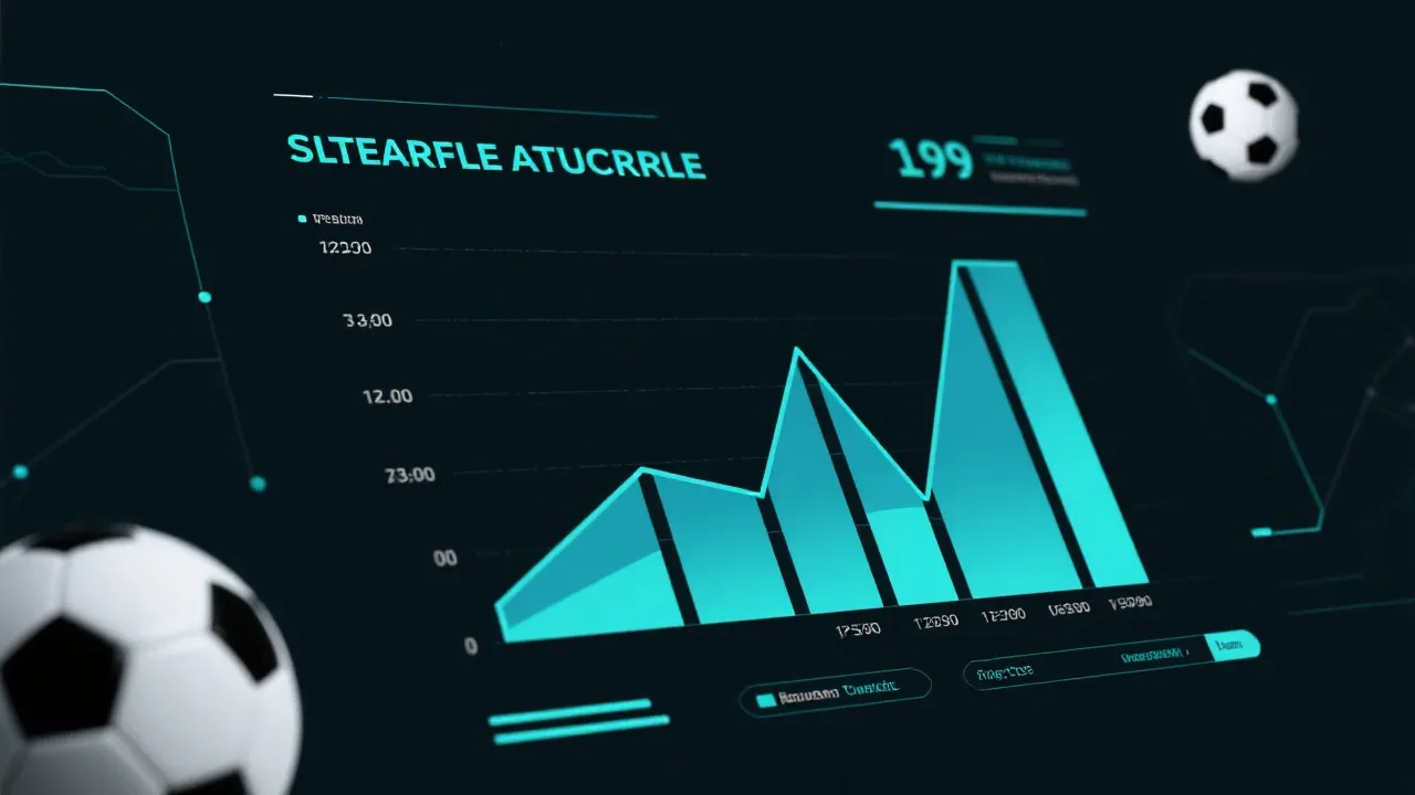 数据与足球元素的抽象可视化